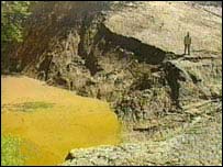Crter donde alguna vez hubo un lago 